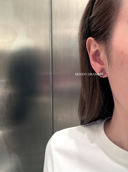 Diesel Cone Brass Stud Earrings