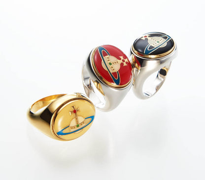 Vivienne Westwood Enamel Button Ring