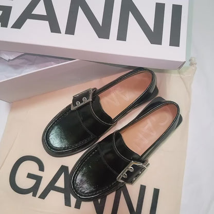 Ganni Buckle-Fastening Loafer