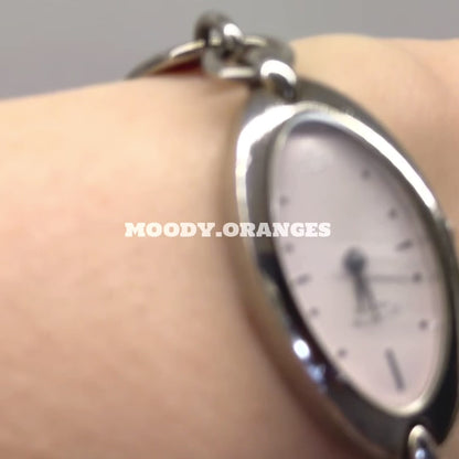 Vivienne Westwood Oval-shaped Pink Watch Bracelet