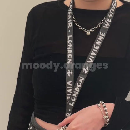 Vivienne Westwood Logo Print Keyring