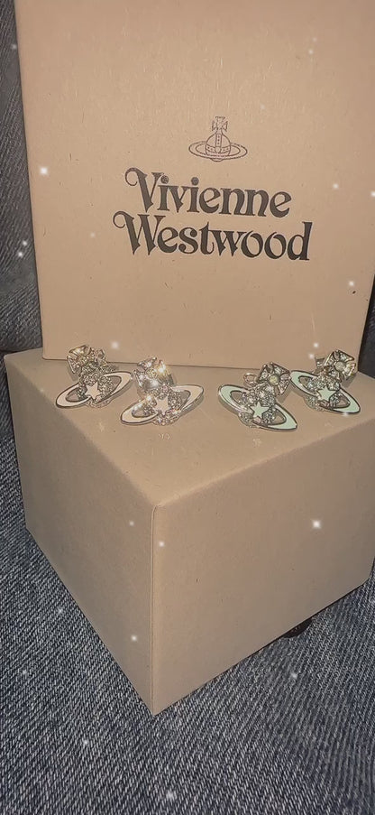 Vivienne Westwood Darlene Crystal Star Stud Earrings