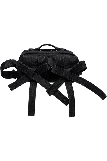Simone Rocha Black Beaded Classic Bow Crossbody Bag