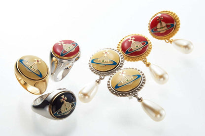 Vivienne Westwood Enamel Button Ring