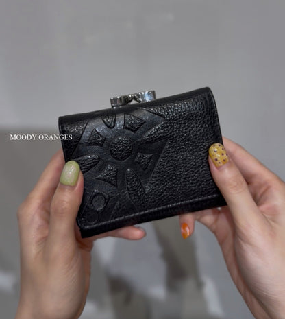 Vivienne Westwood Tri-Fold Embossed Leather Wallet