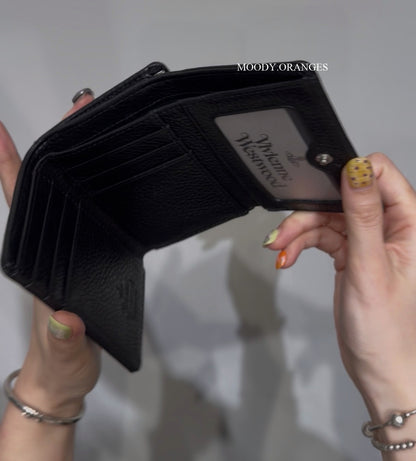 Vivienne Westwood Tri-Fold Embossed Leather Wallet